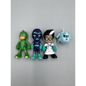 Disney Jr PJ MASKS Figures Toy Lot Of 4 Assorted Includes Dog